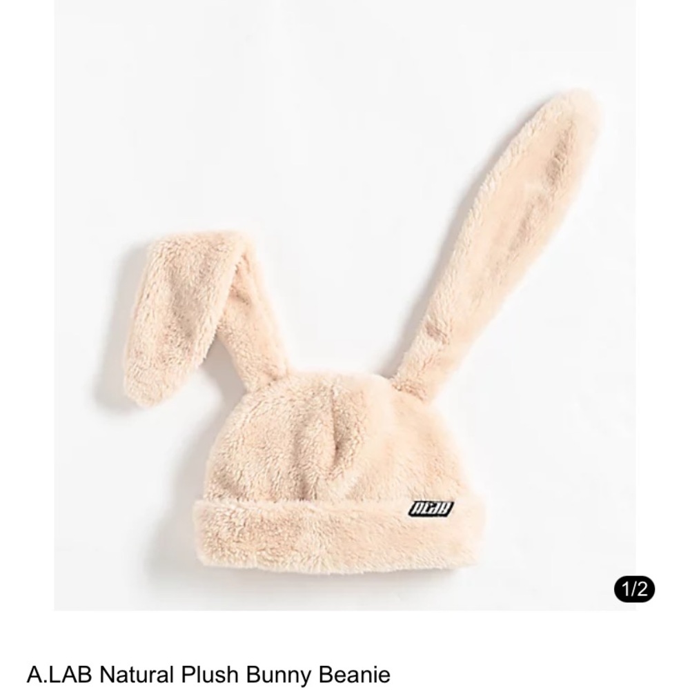 A.LAB Plush Bunny Beanie